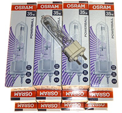12 x 35 Watt G12 Metalldampflampe HID Warmweiß Osram Powerball HCI-T 35W WDL