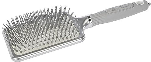 Olivia Garden Haar-Rundbürste Ceramic + Ion XL Pro, Pneumatik Paddle Bürste, 13-reihig
