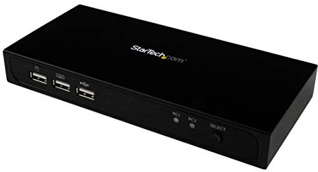 StarTech.com 2-port DisplayPort KVM Switch with Built-in USB 2.0 Hub - Supports 4K Video Resolution at 30Hz - Ultra HD (SV231DPU2)