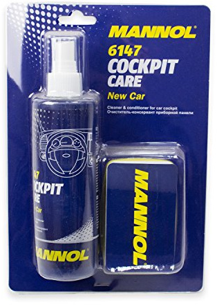 MANNOL Cockpit Care 6147 - Hochleistungs-Reiniger und -Konservierungsmittel für Kunststoff, verleiht Glanz und antistatische Wirkung, 600ml (MN6147-600)