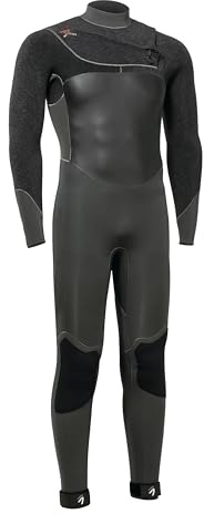 Ascan Frontzip herr neoprendräkt 5/4 mm vindsurfa kitesurfen SUP 50 EU