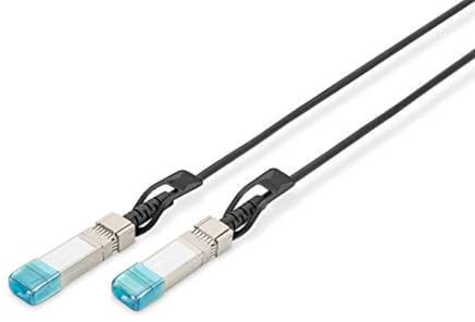 DIGITUS SFP+ DAC-Kabel – 2 m – 10 Gbit/s – kompatibel mit HP Aruba – DDM, DOM – Netzwerkkabel – Direct Attach Cable – AWG30 Twinax – Schwarz