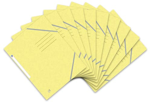 Oxford Top File + Eckspannermappe A4, extrastark aus Karton, pastell-grün, 10er Pack