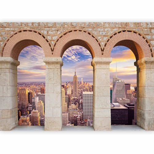 murando Fotomurales autoadhesivo 441x315 cm Papel Pintado Decoración de Pared Murales Pegatina decorativos adhesivos 3d moderna de Diseno Fotográfico Paisaje Nueva York - b-C-0126-a-c