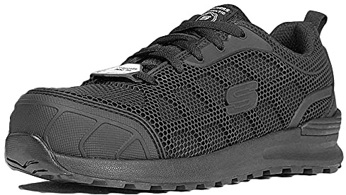 Skechers Damen BULKLIN AYAK Sicherheitsschuh, Black Textile/Synthetic, 40 EU