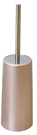 Brosse WC,Brosse de Toilettes Toilette Porte-balais Poli Or Rose Permanent Accessoires De Salle De Toliet Brosses-argent Brosse de toilette (Color : Rose gold)