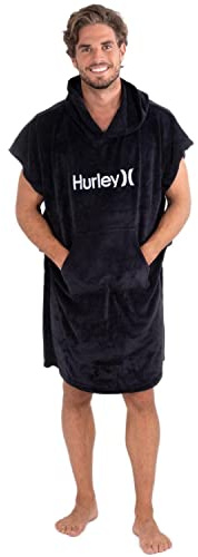 Hurley Unisex Oao Hooded Towel Rash Guard Set, Schwarz, Einheitsgröße EU