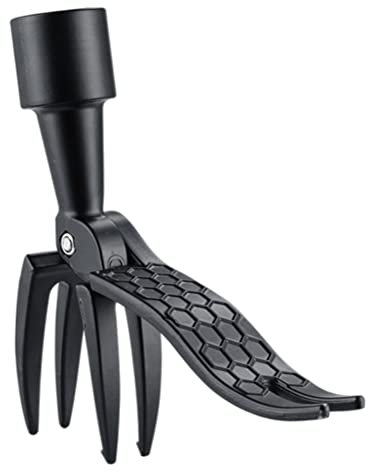 Extractor de malas hierbas, extractor de malezas de acero, elimina las raíces de las plantas, 4 garras de acero inoxidable y pedal de alta resistencia, con mango largo Herramientas para deshierbe