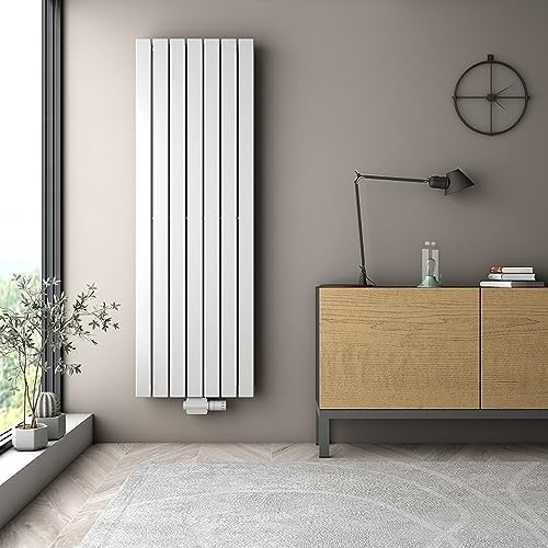 FistConcept Paneel Flach Heizkörper Badheizkörper AROG Vertikal Double (doppellagig) (Breite: 300 mm. Höhe: 1200 mm., Weiß [RAL 9016])