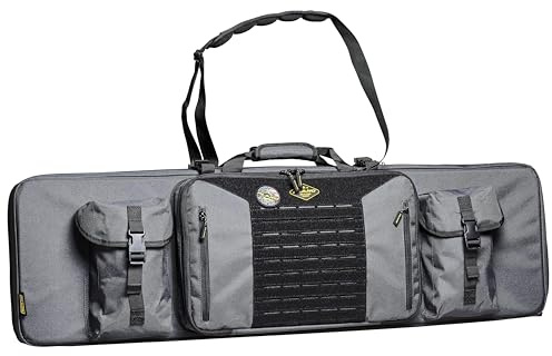 Plano Tactical Gunbag 108cm, borsa a tracolla per fucile militare, protezione per fucile da poligono, custodia morbida imbottita per fucile, per airsoft e armi da fuoco, Velcro Molle pannel