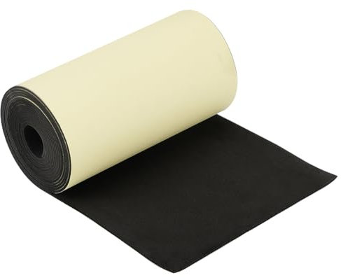 BENECREAT 3 m X 20 cm Schwarze Selbstklebende EVA-Schaumstoffrolle, 2mm Dicke Wasserdichte Schaumgummiplatte Zum Schutz von Möbeln, Eine Lücke Stopfen, Kostüme Und Bastelprojekt