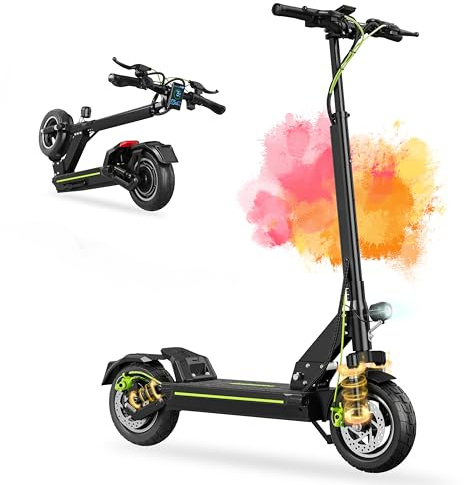 TODIMART D8 Trottinette Electrique Adulte Autonomie 75-80KM Batterie 48V 18,2Ah Moteur 500W (pic 800W) Trotinette Électrique Pliante Portable Puissante Tout Terrain Ultra Legere Double Suspension