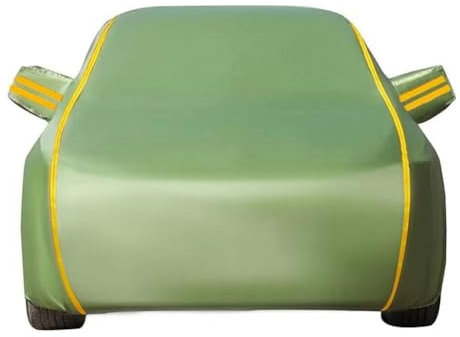 GTJF wasserdichte Autoabdeckung Für Tesla Model X Plaid 2021-2024 | Autoabdeckung Für Den Außenbereich Wasserdicht Atmungsaktiv Anti-UV Staubdicht Automatische Abdeckung(Green)