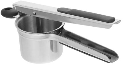 OKUMEYR Schiacciapatate Inox Resistente Affetta Frutta Schiacciafrutta Manuale Spremifrutta Cucina Schiacciaverdure Pressa Alimenti