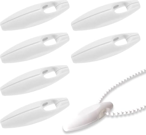 6 Pièces Poids de Cordon de Rideau, Stores Poids Chaîne, Accessoires de Store en Plastique, Pendentifs en Plastique, pour Store Vertical, Stores Plissés, Store Enrouleur et Romain