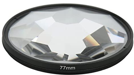 Rankomu 77 mm Kaleidoskop-Glasprisma-Kameraobjektivfilter, Fotografie-Zubehör für Filme und Musikvideos, kompatibel mit verschiedenen Kameras