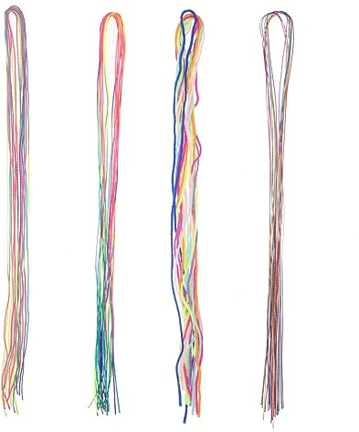 VALICLUD 36 Piezas Cuerda de Cabello para Trenzas de Pelo de Hilo para Peinados Cuerdas para Dreadlocks y Adornos para Trenzas Variedad y