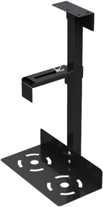 Under Desk CPU Holder Height Width Adjustable 360° Swivel | Computer Wall And Under Counter Holder Wall Mount, Holds Up To 66 Lbs for Home Office, Game Setup, Workstation, PC Case,