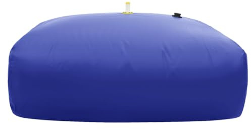 Vikbar vattentank med kran 5 000 l PVC, rektangulär, 250 x 200 x 100 cm, perfekt för trädgårdsbevattning, gräsmatta, spridare, terrass och växthus