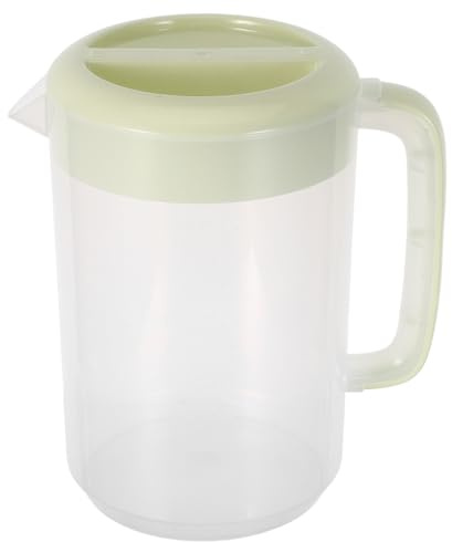 LOPUNER Jarra Grande de Agua de 5l Tapa y Medidor, de Plástico Pp Resistente, Adecuado para Oficina y Reuniones, Diseño Duradero y Fácil de Usar
