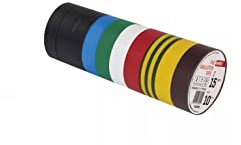 EMOS Isolierband PVC 15 mm / 10 m,Farbmix 10 Stück 15/10 Mix