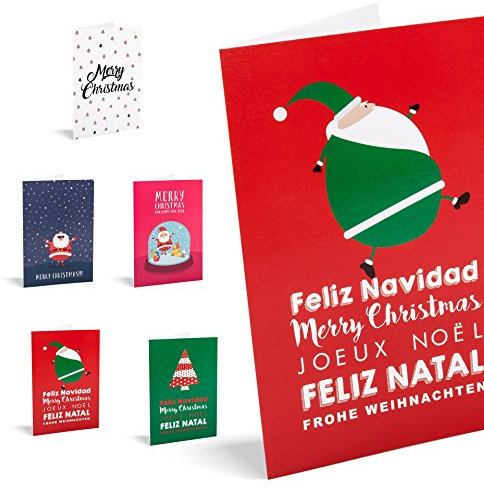 UNICEF - Pack mit 10 Weihnachtskarten, Festive One World