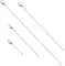 Sliverdew 4 extensiones de cadena de plata de 6,5/12/17,5/22 cm para joyas