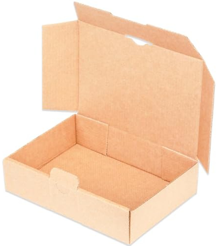 kartonprimus Maxibriefkartons 180 x 130 x 45 mm MB-2 braun Maxibrief Karton Faltschachtel stabil Versandkarton für Post DHL Versand DIN A6 Warensendung Büchersendung Versandschachtel (50 Stück)