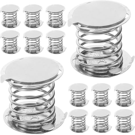 JOINPAYA 20 Ressorts Métalliques 2 Cm avec Adhésif Double Face pour Socle de Poupée à Tête Tremblante, Kit Bricolage Mécanique, Base à Ressort pour Figurines Oscillantes, Accessoires