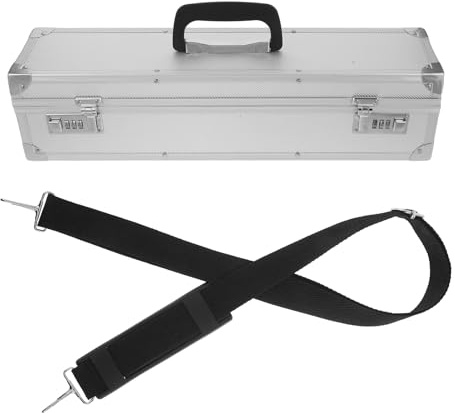 ULTECHNOVO Custodia Portacoltelli Professionale Rigida in Alluminio con Scomparti e Fessure, Lucchetto a Combinazione, Organizer per Coltelli da Cucina, Resistente Agli Urti, Portatile