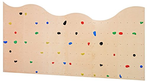 Sport-Tec Kletterwand, Turnwand, Klettergerüst, Kids inkl. 40 Klettergriffe, 6-TLG.