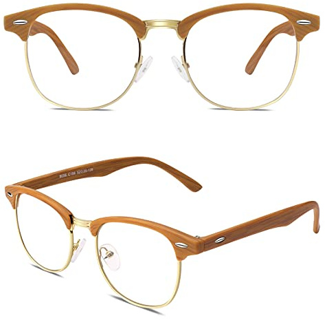 CGID Fausses Lunettes de Vue Femme Homme Lunettes Sans Correction Lunettes à Verres Transparente CN56