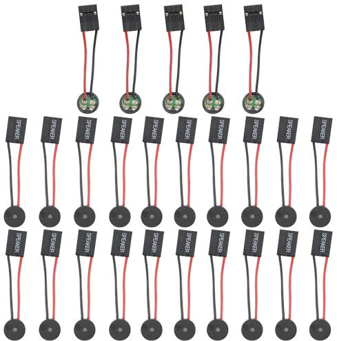 WMYCONGCONG 25 PCS Mini 4Pin PC Motherboard Internal Speaker BIOS Alarm Buzzer for Computer Case DIY