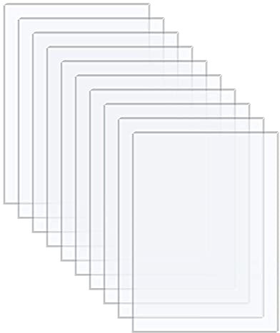 Langaelex 10 Lastre Plexiglass 13x18cm (Spessore 1mm) Lastre Metacrilato Trasparente per Cornice per Foto, Visualizzazione di Progetti, Pittura (5 * 7 pollici)