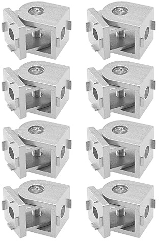 VGOL 8pcs 2020 Charnière de Joint Pivotant Flexible en Alliage d'aluminium Goupilles Pivotantes Flexibles Accessoires de Connecteur de Joint pour Imprimantes 3D Meubles Routeurs CNC