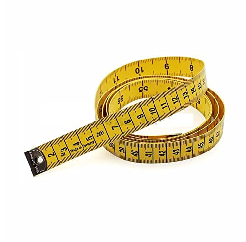 RWRAPS Maßband, langlebig, weich, 3 m, 300 cm, Nähen, Schneider, Maßband, Körpermaß, Lineal, Schneiderei (Farbe: 3 m blau) (schwarz, transparent, gelb)