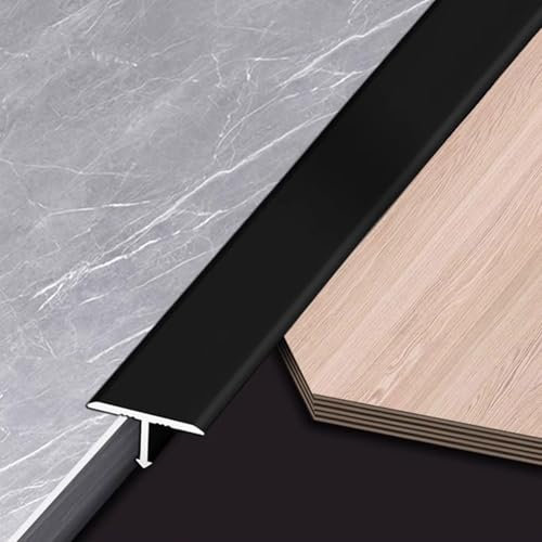 Lot de 3 moulures en forme de T en aluminium, moulures et barres de transition de sol, Profilé De Transition 100cm Long, Barre Seuil Moulure en T, Transition De Seuil De Porte en Aluminium Bande Trans