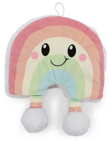 NICI Rainbow Nibsi Hot Water Bottle, 300 ml, 23 x 27 cm, Colourful, Cuddly Warming Toy from 10 Months, Plush Toy Hot Water Bottle for Children and Adults - 62331