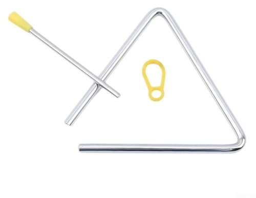For Percussion Instrument Triangle Iron Mallets Set with Holder, Specifically Designed for Starters to Practice Rhythmic Musical Patterns (L)