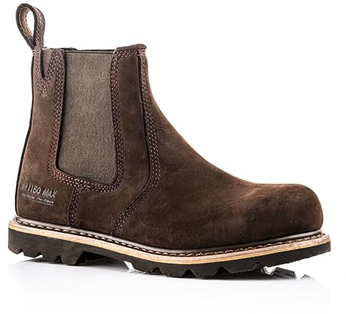 Buckler Buckflex B1150SM SB Chocolate Brown Safety Dealer Boots - UK 10 (EU44)