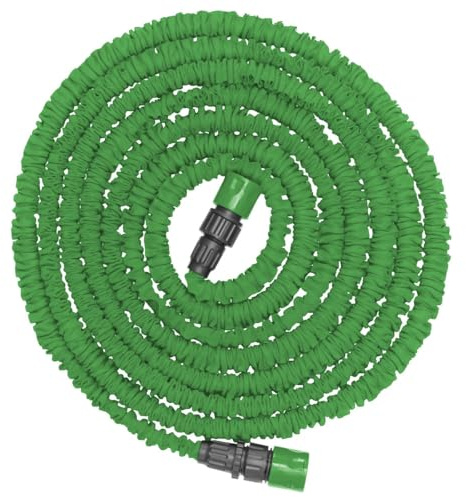 Bradas WTH722GR utbyggnad trädgårdsslang rör flexibel utvidgbar trottoar och spraymunstycke, 7,5/22 m, grön, 2200 x 750 x 20 cm