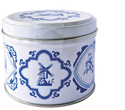 Daelmans Stroopwafels - Karamellwaffeln in Delfter Blauer Blechdose - 330 g pro Dose - Authentische Holländische Karamellwaffel - Stroopwaffeln