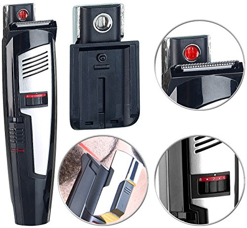Sichler Men's Care Präzisions Barttrimmer: 2in1-Präzisions-Akku-Bartschneider mit Laser-Guide, 20 Schnittlängen (Rasiermaschine, Akku Rasierer, Haar)