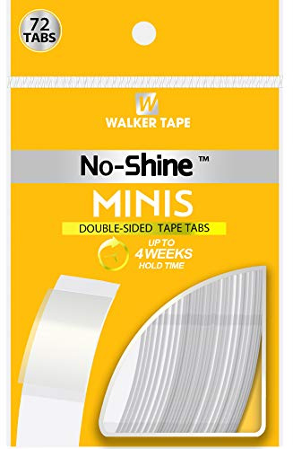 Walker Tape No Shine Minis doppelseitiges Klebeband, 72 Tabs