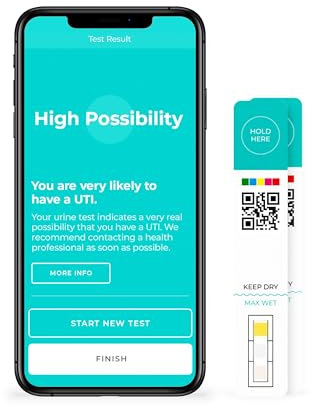 TestCard | The ONLY At Home Digital UTI Test Kit with Access to Treatment | 2 Tests | Low Cost Self-Check Urinary Tract Infection Test | Instant Medical Grade Test Results | Simple Instructions
