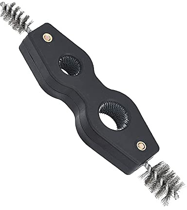 Kupferrohrbürste, Drahtbürste, 4-in-1 Kupferrohrbürste, Rohrbürste, reinigt innen und außen für Sanitär-Installation, Löten, Kupferrohre, Rohre, Löten (schwarz)