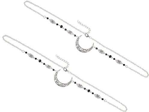 Beavorty 2stücke Vintage Kristall Kopfband Mit Mondmotiv Elegante Haarschmuck Accessoires Für Hochzeiten Und Besondere Anlässe Zartes Stirnband Für Damen Und Mädchen