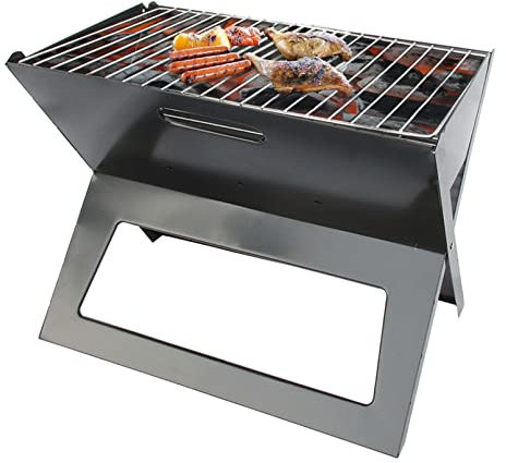 Gril à Charbon Pliable, Barbecue Portable Gril LéGer et Simple pour la Cuisine en Plein Air Camping RandonnéE Pique-Nique Jardin Voyage Convient pour 3-5 Personnes