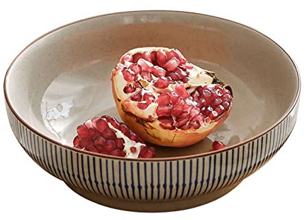 Ciotola for zuppa, Ciotola for riso, Ciotola for colazione, Insalatiera for pasta in ceramica Ciotola for servire grande 30 cm, Insalatiera extra grande in ceramica, Ciotola for zuppa grande Porcellan