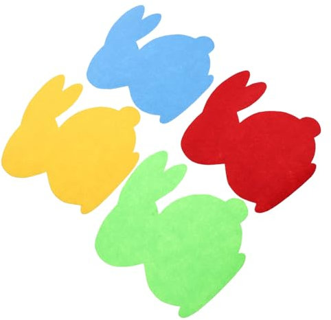 TOPBATHY 4-teiliges Wärmedämmkissen in Hasenform Ostern Keine Tischsets Tischsets Topfuntersetzer-Set Topfuntersetzer in Hasenform Geschirrmatte Wärmeisoliertes Pad